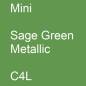 Preview: Mini, Sage Green Metallic, C4L.